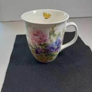 Gail Flores Burton & Burton Abundant Bloom Flower and Butterflys Mug Cottagecore